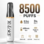 XIAOKE 梟客 口紅款 8500口一次性電子煙 | 8.5ml大容量 Mesh網狀芯 3%尼古丁 氣流可調 Type-C快充 20種口味現貨